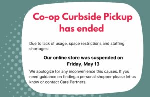 curbside pickup has ended web