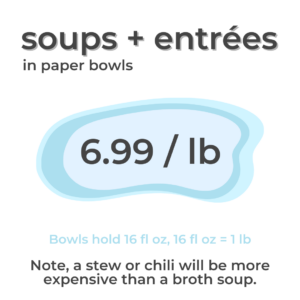 co-op deli soup sold by the pound